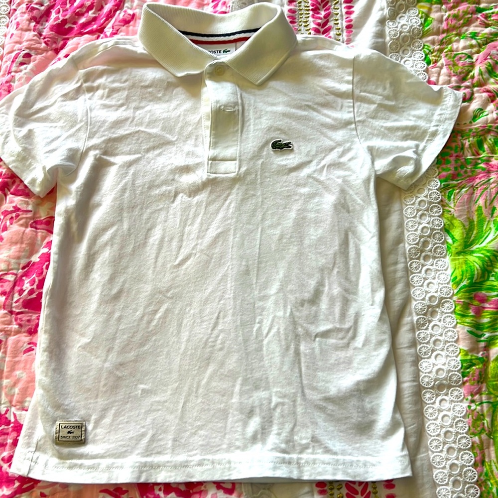 Boys Lacoste polo shirt